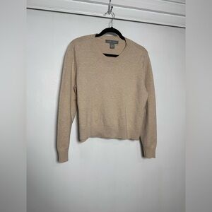 Lark & Grey Beige Crewneck Sweater Size L
